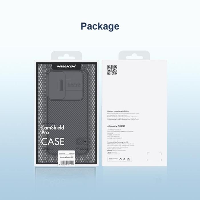 Nillkin - Nillkin Camshield Skal Galaxy S22 Plus 5G - Svart