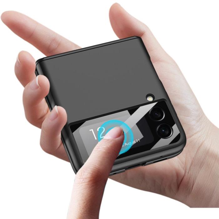GKK - GKK Samsung Galaxy Z Flip4 Fodral Hård PC - Vit