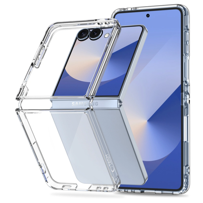 Tech-Protect - Tech-Protect Galaxy Z Flip 7 Mobilskal Flexair Hybrid - Clear
