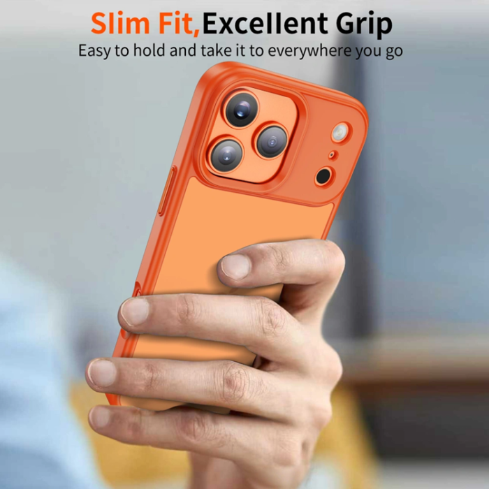 Tech-Protect - Tech-Protect iPhone 17 Pro Mobilskal Matte - Cosmic Orange