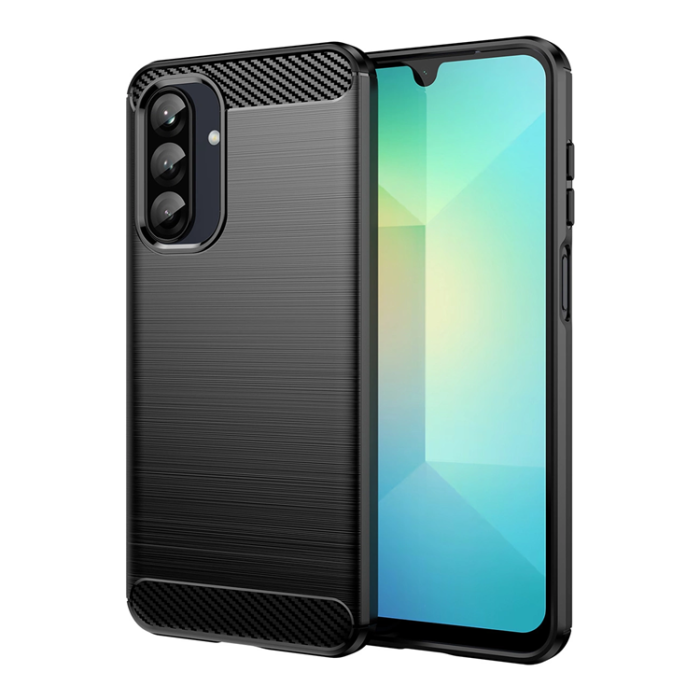 OEM - Galaxy A26 Mobilskal Carbon Flexible - Svart