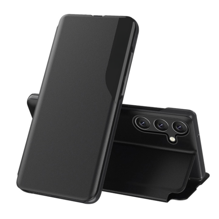 OEM - Galaxy A56 Fodral Eco Läder View Elegant Flap - Svart