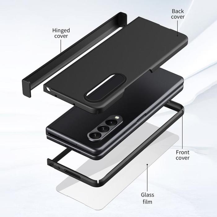 A-One Brand - Galaxy Z Fold 4 Skal Shockproof Hinge - Svart