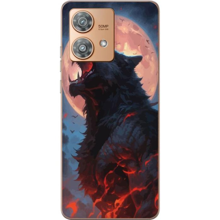 iSecrets - Mobilskal till Motorola Edge 40 Neo med Ylande varg