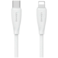 USAMS - Usams USB-C Till Lightning Kabel 1m Green Series - Vit