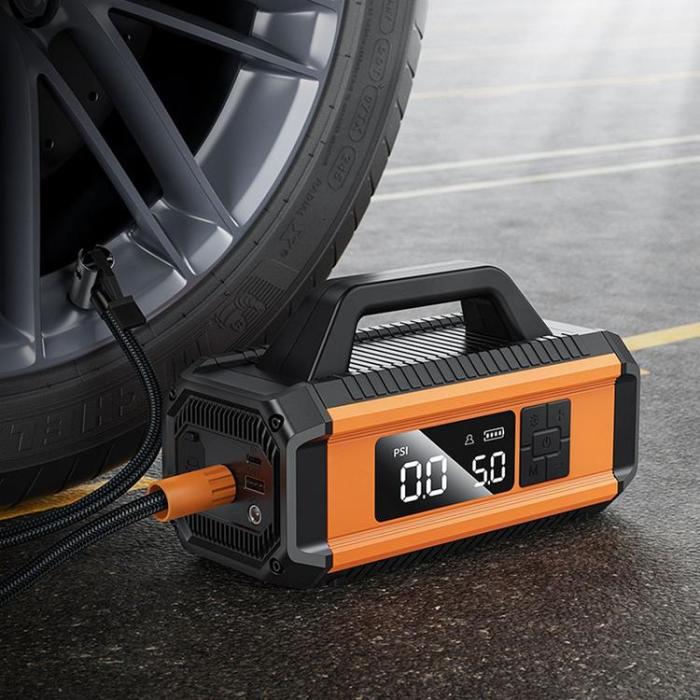 Hoco - Hoco Starthjälp Powerbank 10000 mAh 18W - Orange-Svart