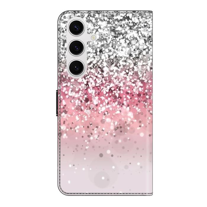 OEM - Samsung Galaxy S26 Fodral Magnetisk Stängning 3D Mönster Äkta Läder - Gradient