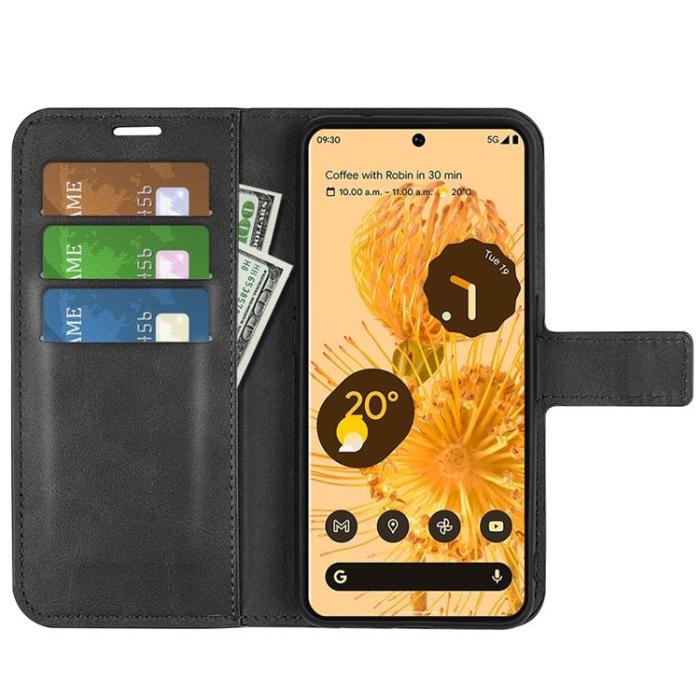 A-One Brand - Google Pixel 7 Pro Plånboksfodral PU-Läder - Svart