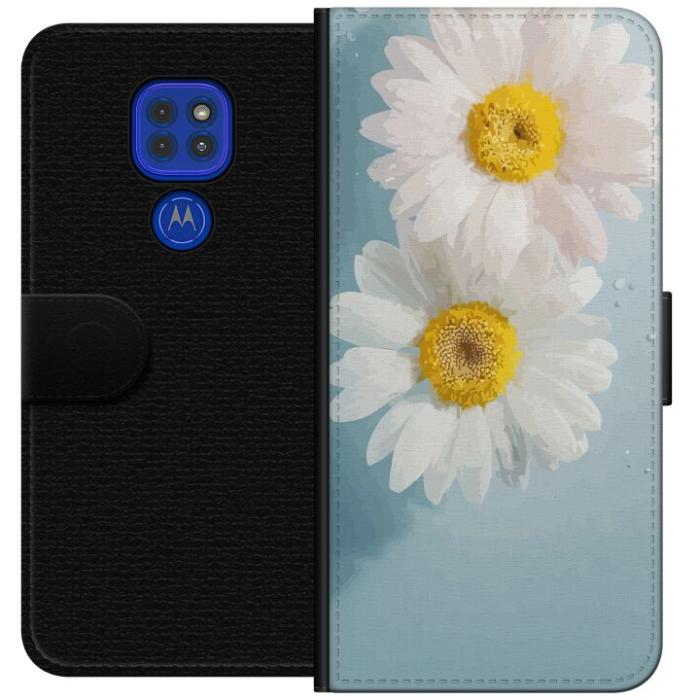 iSecrets - Plånboksfodral till Motorola Moto G9 Play med Sommarblommor