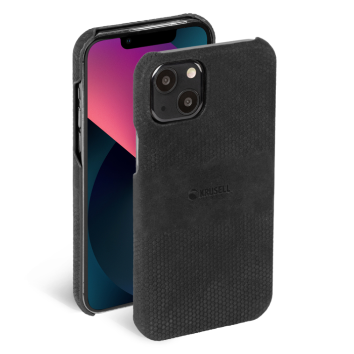 UTGATT1 - Krusell Läder Skal iPhone 13 Mini - Svart