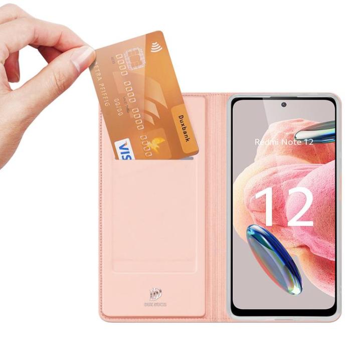 Dux Ducis - Dux Duxis Xiaomi Redmi Note 12 Pro Plånboksfodral Skin Pro - Rosa