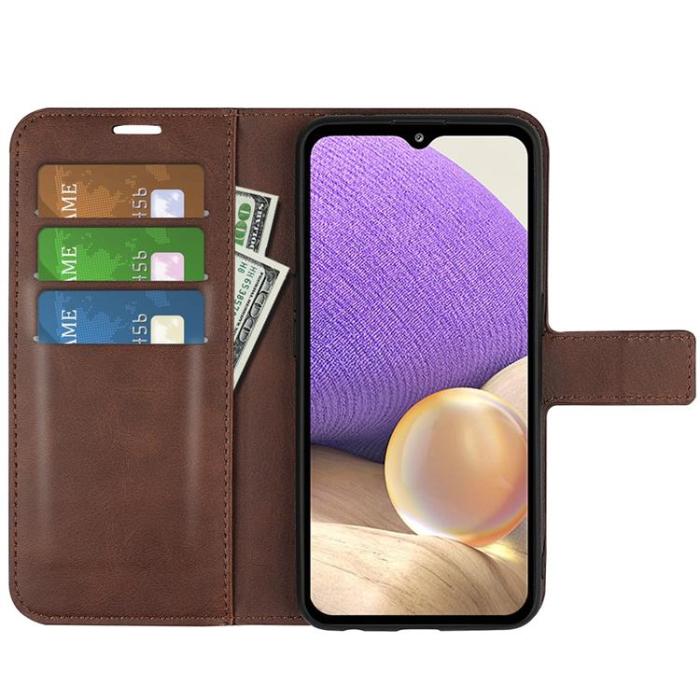 A-One Brand - Drop-Proof Magnetic Plånboksfodral Galaxy A53 5G - Brun