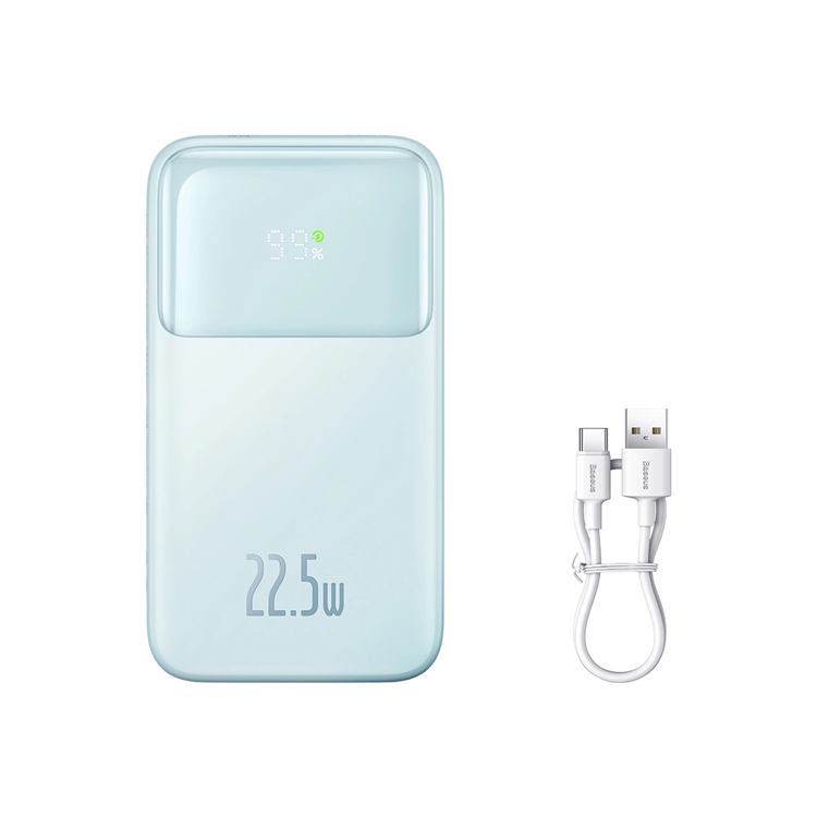 Baseus Powerbank med display 20000mAh 22.5W Comet Series - Blå | 505295 | AlltMobil