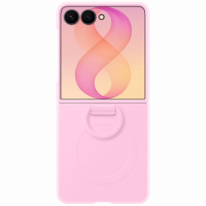 Samsung - Samsung Mobilskal f&ouml;r Galaxy Z Flip 8 Silikon Ring Magnet - Lila