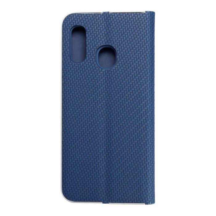 OEM - Galaxy A20e Plånboksfodral Forcell Luna Carbon - Blå