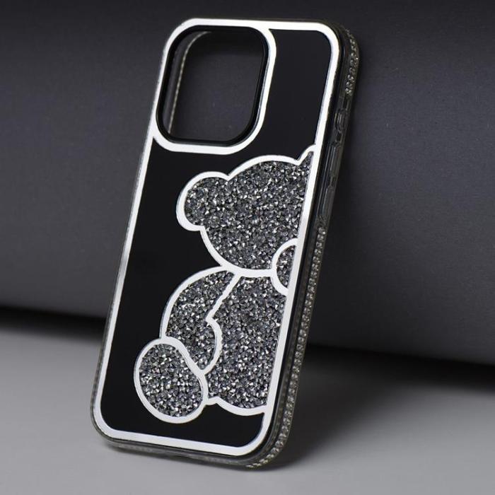 OEM - iPhone 16 Plus Mobilskal Teddy Bear - Silver