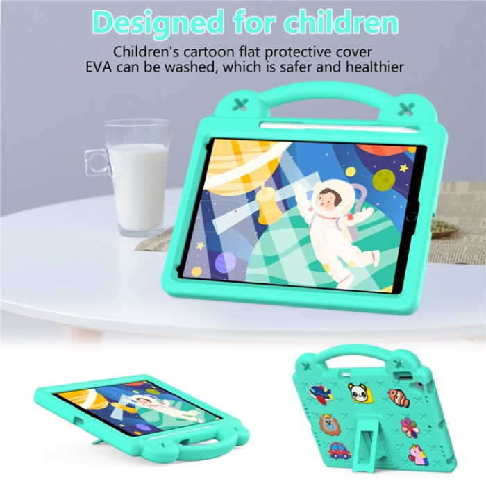 A-One Brand - iPad 10.2 (2021/2019/2020) Skal EVA Kickstand Shockproof - Grön