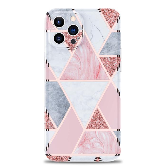 Boom of Sweden - BOOM - Grid iPhone 12 Pro Max Skal - Rosa Marmor