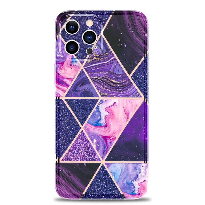 Boom of Sweden - BOOM - Grid iPhone 12 Pro Max Skal - Lila Marmor