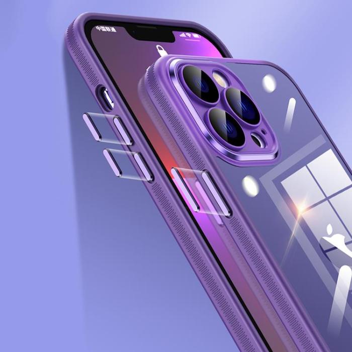 OEM - iPhone 14 Pro Mobilskal Metall Kamera - Lila