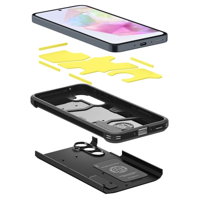 Spigen - Spigen Galaxy A35 5G Mobilskal Tough Armor - Svart