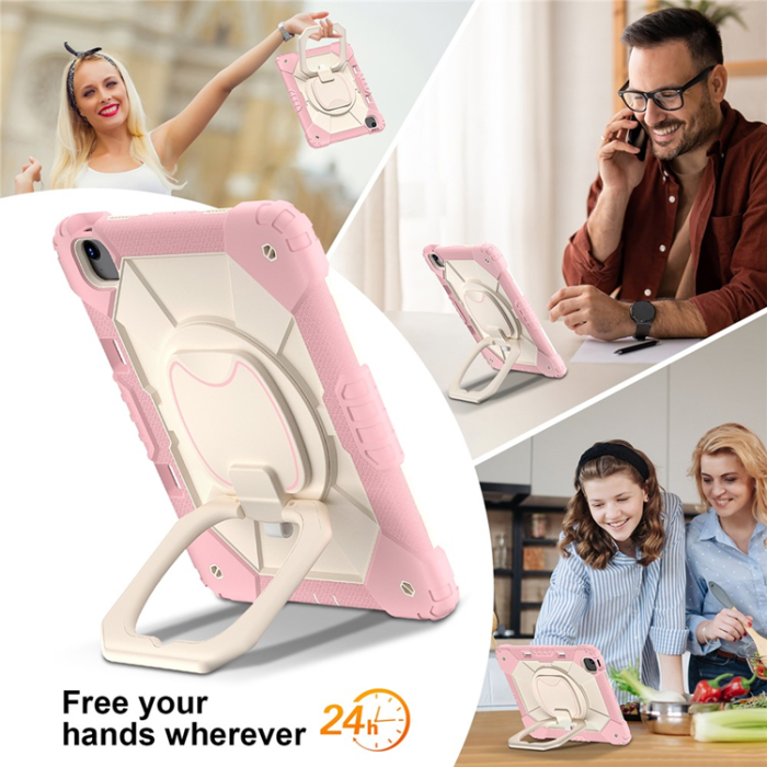 A-One Brand - iPad Air 13(2025/2024) Skal Kickstand - Roséguld/Grå
