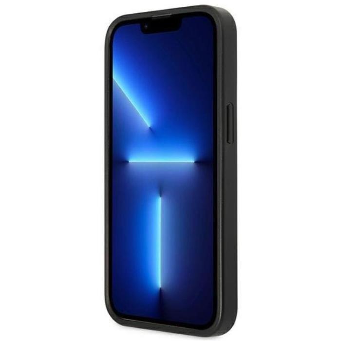 Guess - Guess iPhone 13 Pro Max Skal Korthållare Triangle Logo - Svart