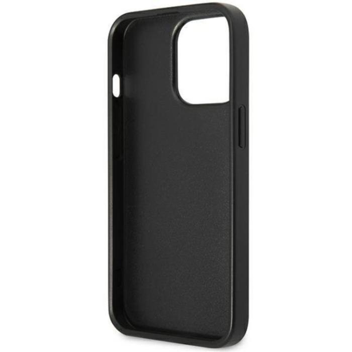 Guess - Guess iPhone 13 Pro Max Skal Korthållare Triangle Logo - Svart