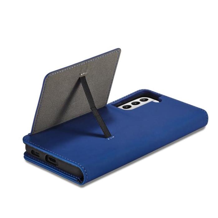 OEM - Galaxy S22 Plus Plånboksfodral Magnet Stand - Blå