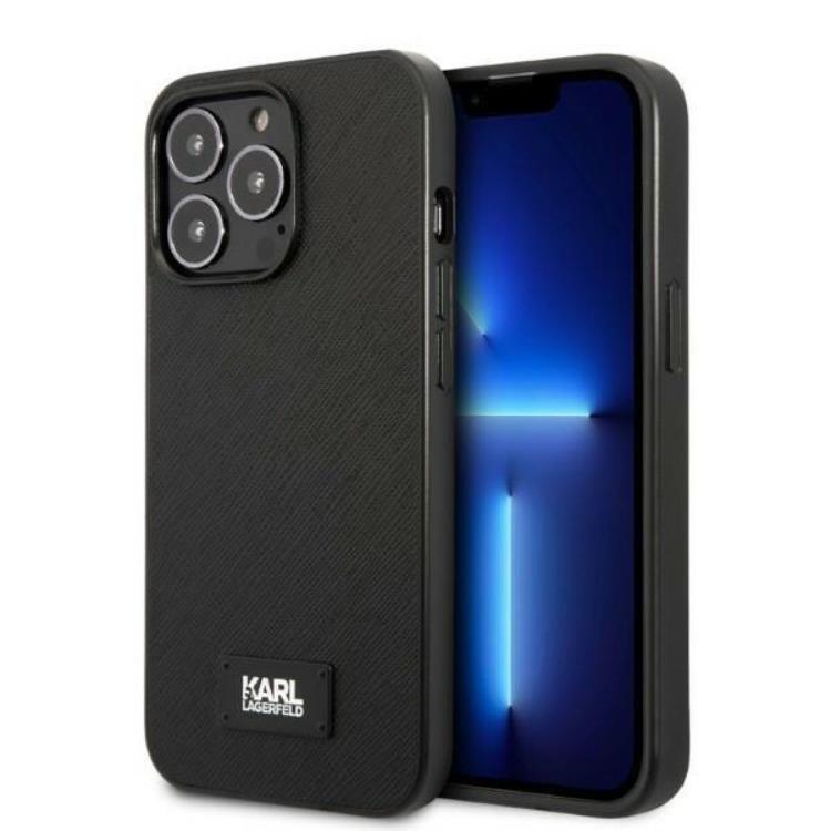 Karl Lagerfeld iPhone 13 Pro Max Skal Saffiano Plaque - Svart | 2353 | AlltMobil