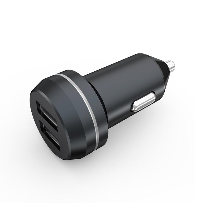 Champion - Champion - Dual USB Laddare 12/24V 4.8A - Svart