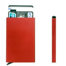 OEM - RFID Blocking Credit Card Pop-up Korth&aring;llare - R&ouml;d
