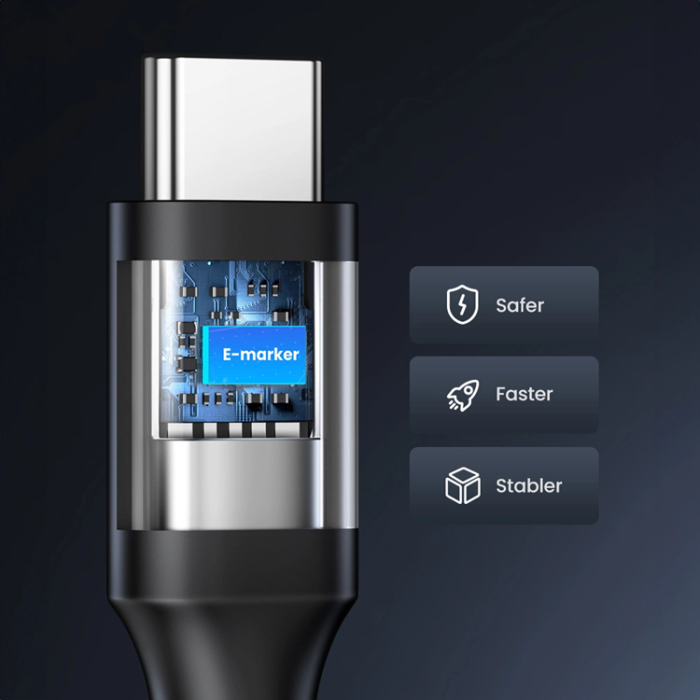 Ugreen - Ugreen US562 USB-C till USB-C kabel 1.5m PD - Svart