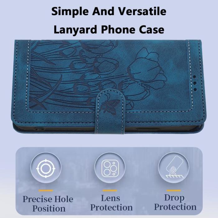 OEM - Tulip Samsung Galaxy S26 Plus Fodral KonstLäder - Blå