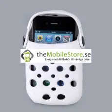 OEM - Foam Rubber Slipper hållare till iPhone 4G (Vit)