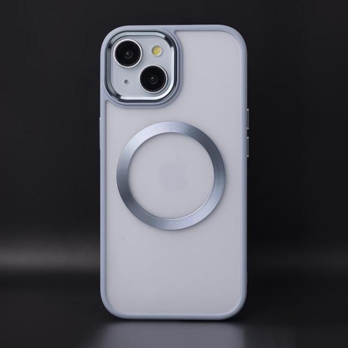 A-One Brand - [2-Pack] MagSafe Metallring Magnetisk - Ljusblå