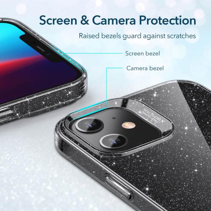UTGATT5 - ESR Shimmer iPhone 12 & 12 Pro - Clear