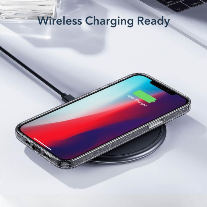 UTGATT5 - ESR Shimmer iPhone 12 & 12 Pro - Clear