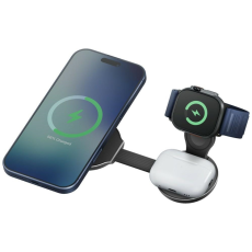 ENERGEA - Energea Qi2.2 MagSafe Tr&aring;dl&ouml;s Laddare F&ouml;r iPhone/Apple Watch/Airpods