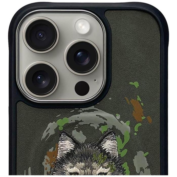 NIMMY - Nimmy iPhone 16 Pro Max Mobilskal MagSafe Wolf - Mörkgrå