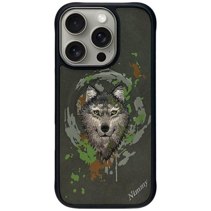 NIMMY - Nimmy iPhone 16 Pro Max Mobilskal MagSafe Wolf - Mörkgrå