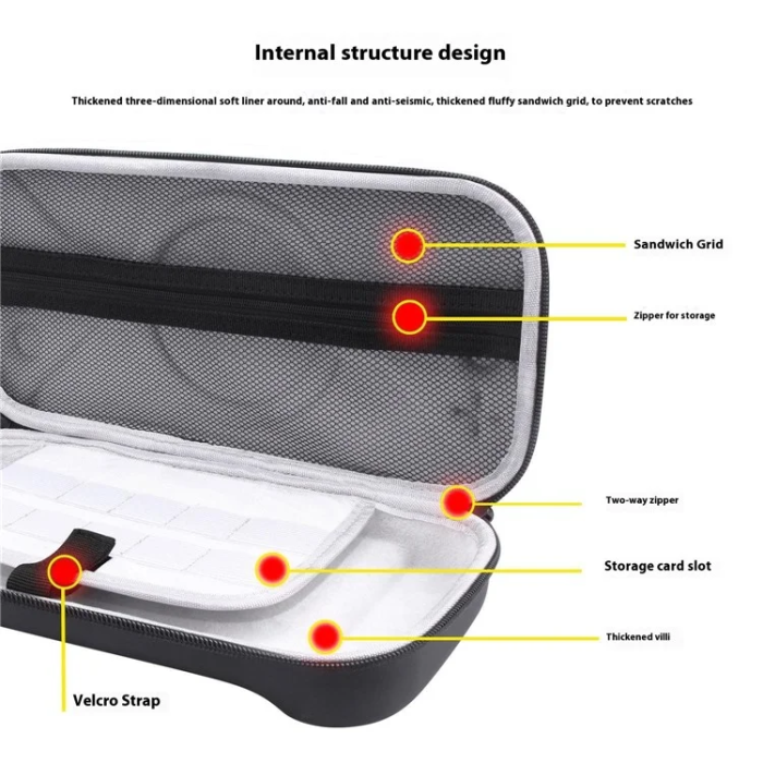 OEM - Nintendo Switch 2 Bärväska Handhållen Organizer Läder - Svart