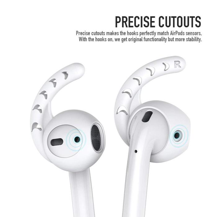 UTGATT4 - AhaStyle Ear Hooks till AirPods - Vit