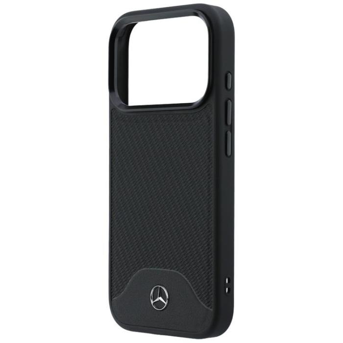 Mercedes - Mercedes Mobilskal För iPhone 17 Pro Max MagSafe Wood Effect - Svart