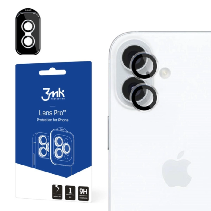 3MK - 3mk iPhone 16/16 Plus Pro  Kameralinskydd - Transparent