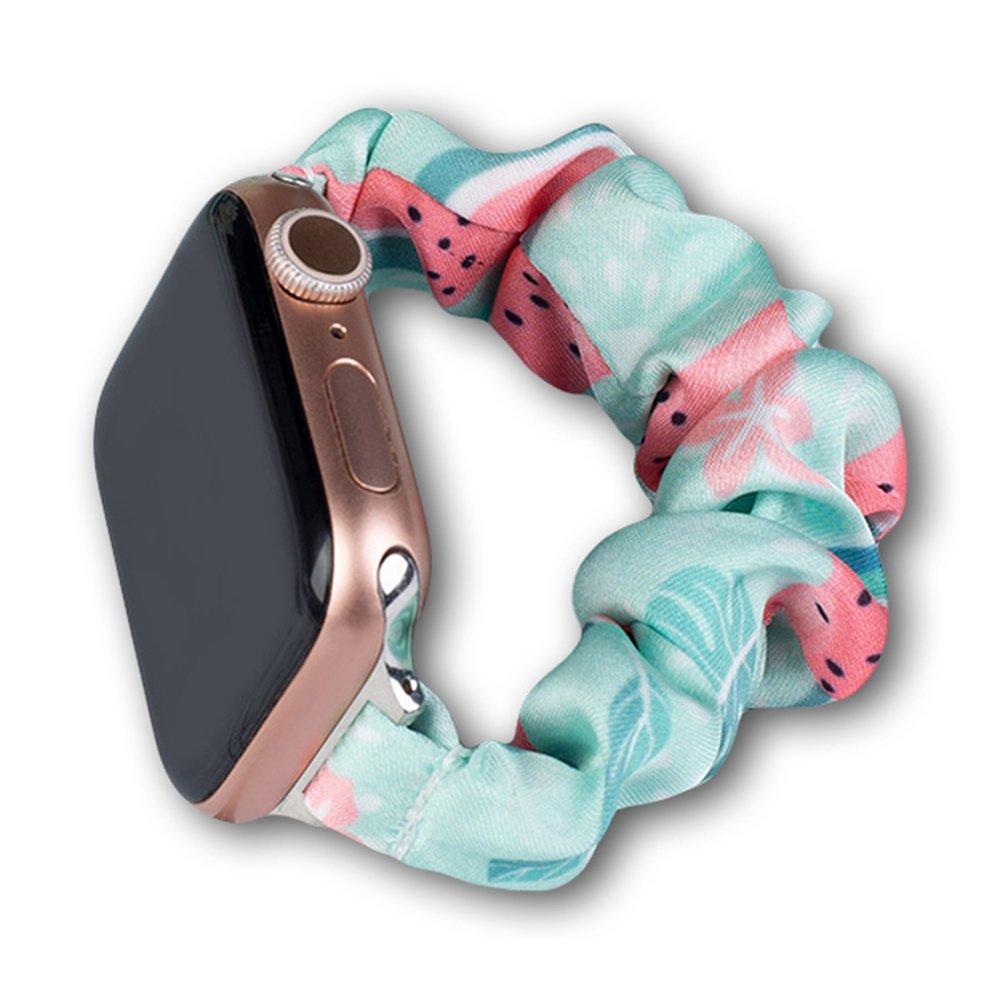 Apple Watch 2/3/4/5/6/7/SE (42/44/45mm) Armband Tyg - Watermelon | 5123 | AlltMobil