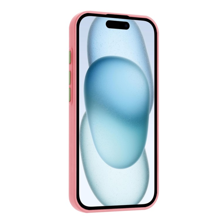 A-One Brand - iPhone 16 Plus Mobilskal Korthållare TPU - Rosa