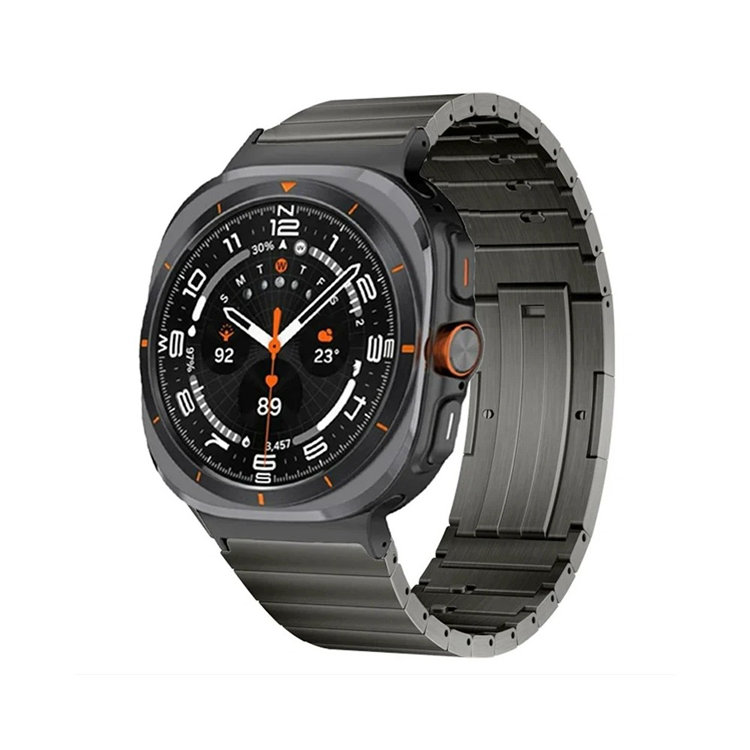Galaxy Watch Ultra 47mm Armband Titan Sliding Buckle - Grå | 2353 | AlltMobil
