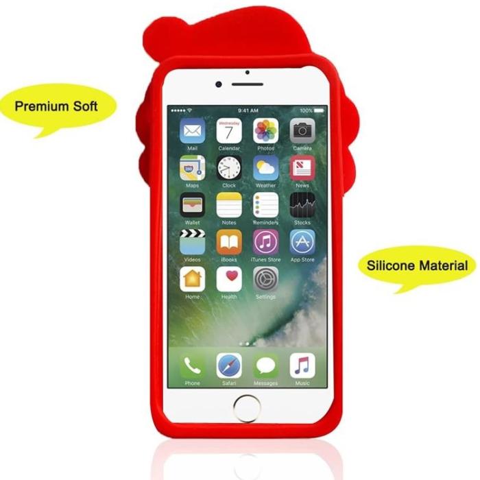 OEM - iPhone X/XS Mobilskal Silikon Santa Claus Pop It - Röd