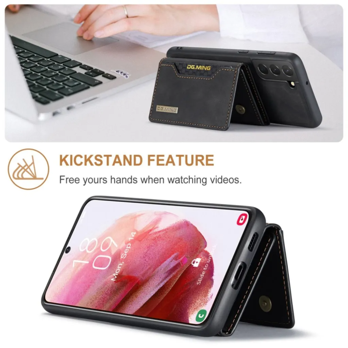 DG.MING - DG.MING Galaxy S23 Plånboksfodral Detachable M2 2in1 - Svart